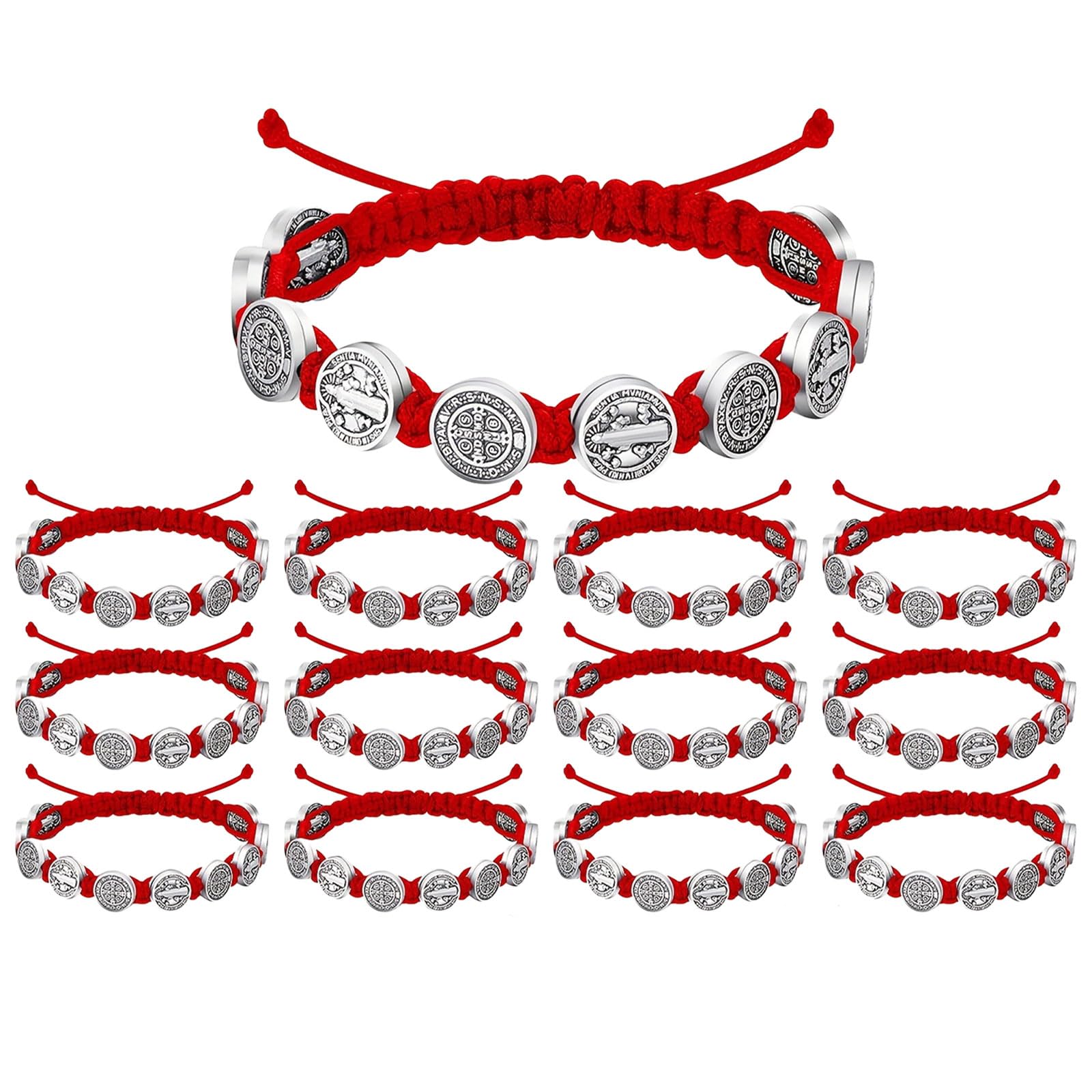 Pulseras benedictinas de hilo para tu protección espiritual en el día a día 7