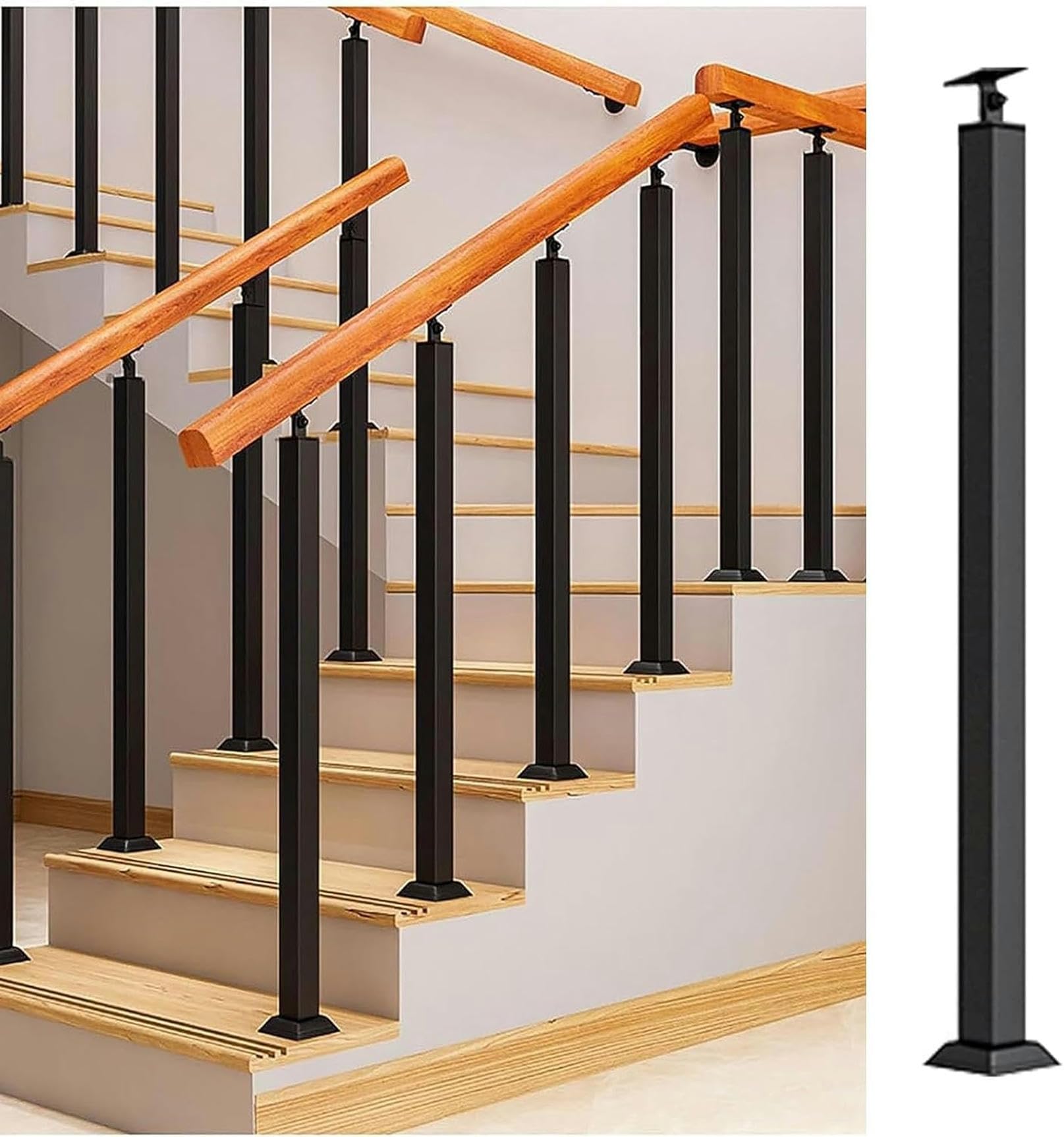 Balaustre escalier métal 26-40 pouces pour garde-corps extérieur