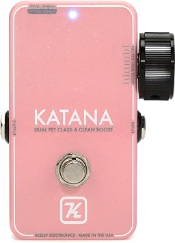 Keeley Katana Clean Boost Pedal - New Light Pink, Sweetwater Exclusive