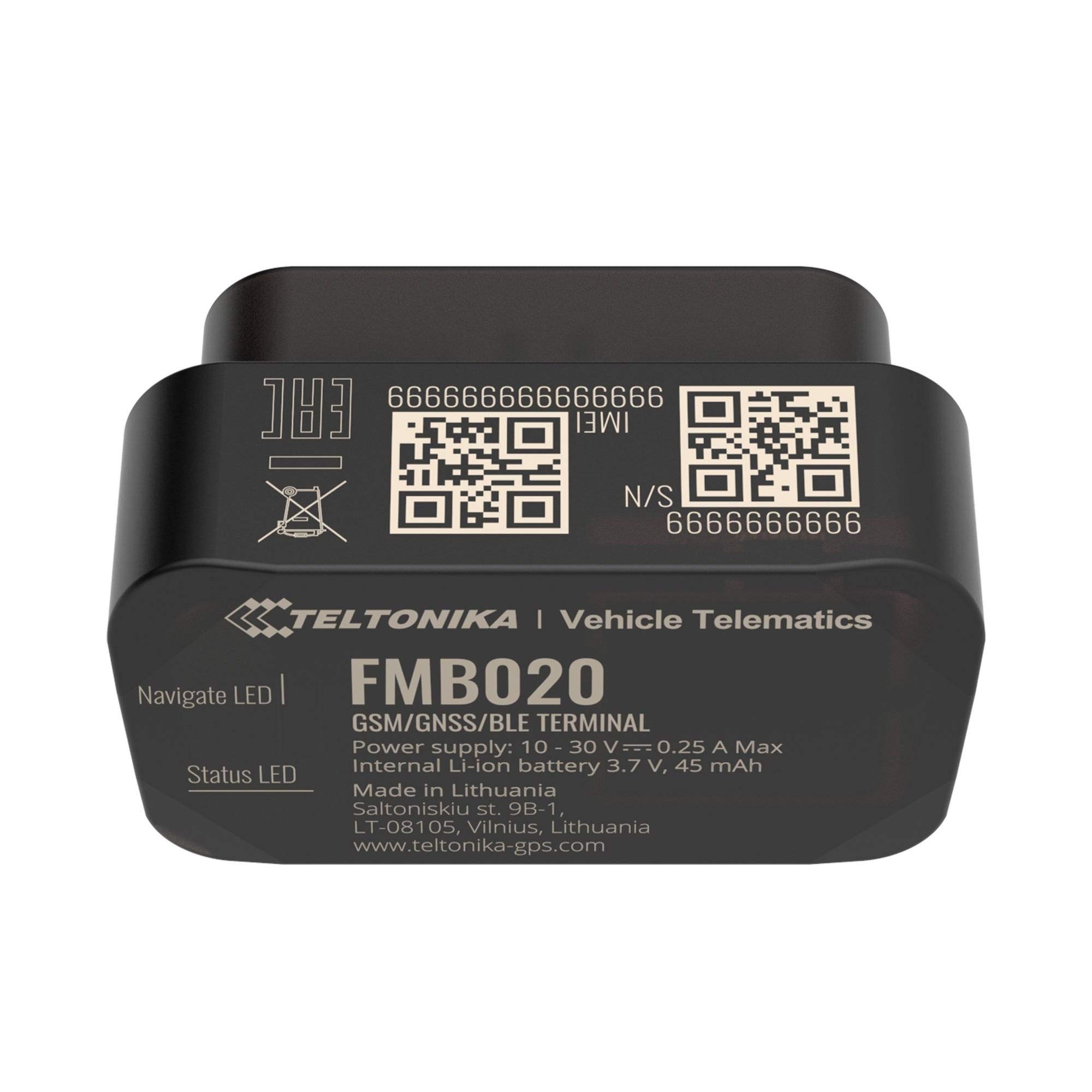 FMB020 GPS Tracker Car Black