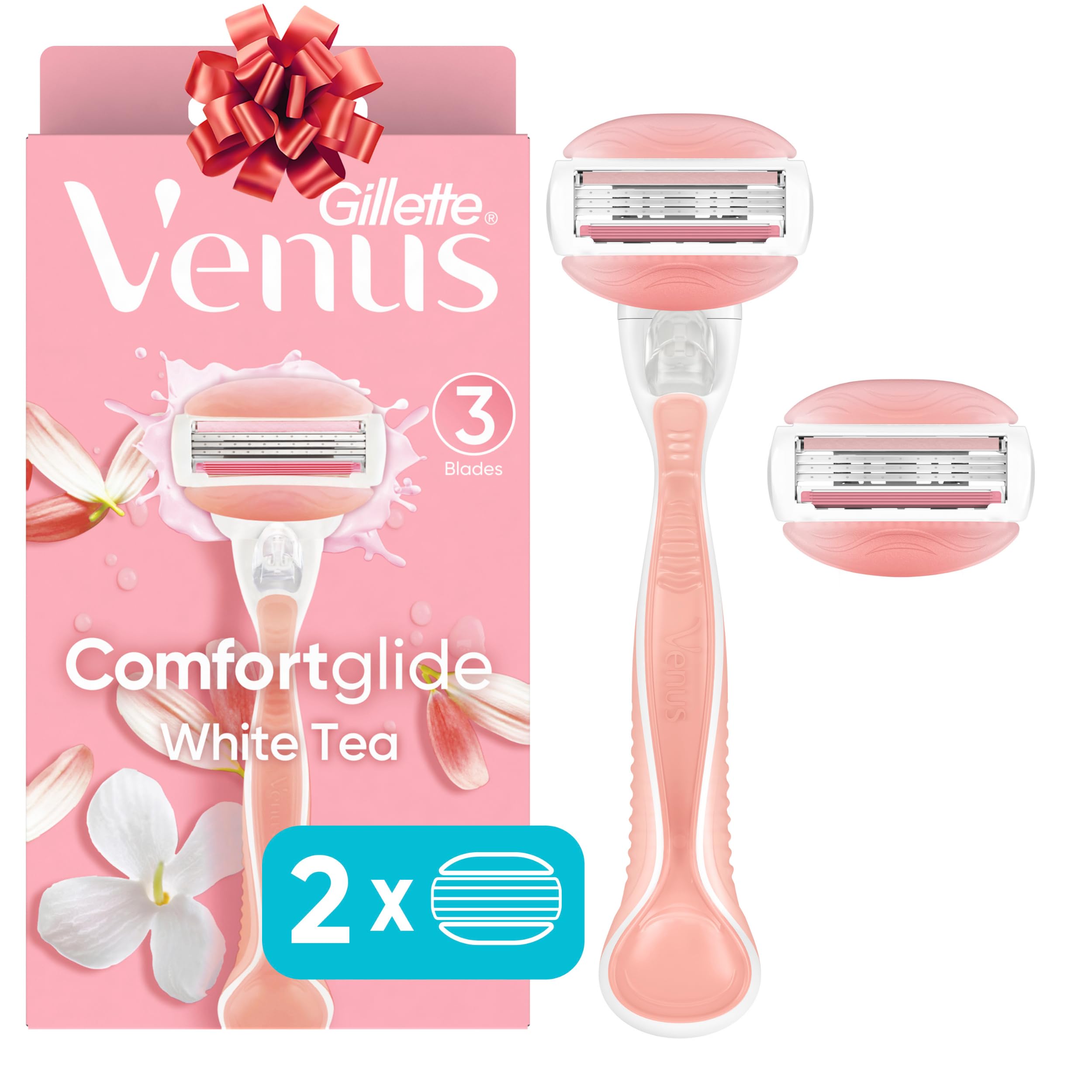 See full amazon price history chart for Gillette Venus Comfortglide Womens Razor with 2 Razor Blade Refills, White Tea, Womens Razors / Blades Gillette Venus Comfortglide Womens Razor with 2 Razor Blade Refills, White Tea, Womens Razors / Blades (B001JQLNFA) Amazon Price History, Amazon Price Tracker