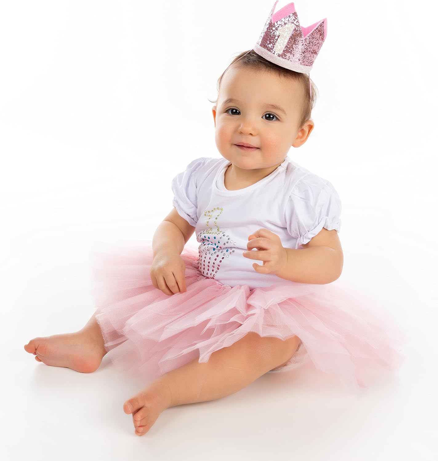 Funky Junque Baby Girl Birthday Outfit for 1st Birthday - Cupcake