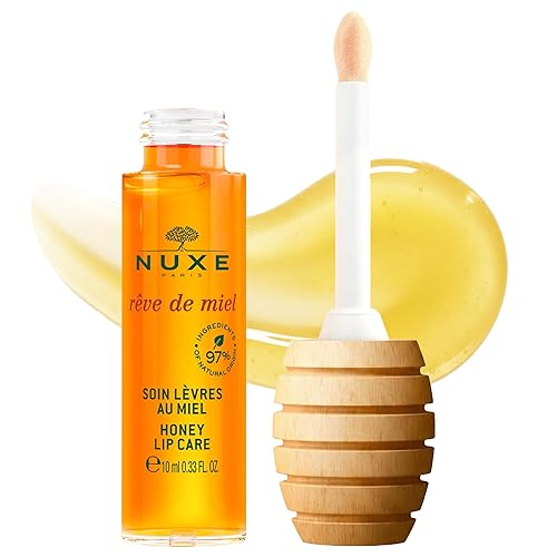 NUXE Rêve de Miel Brillo Labial de Miel Con Vitamina E y Lavanda para Labios Hidratados y Brillantes, 97 Por Ciento Natural, 0.33 Fl Oz