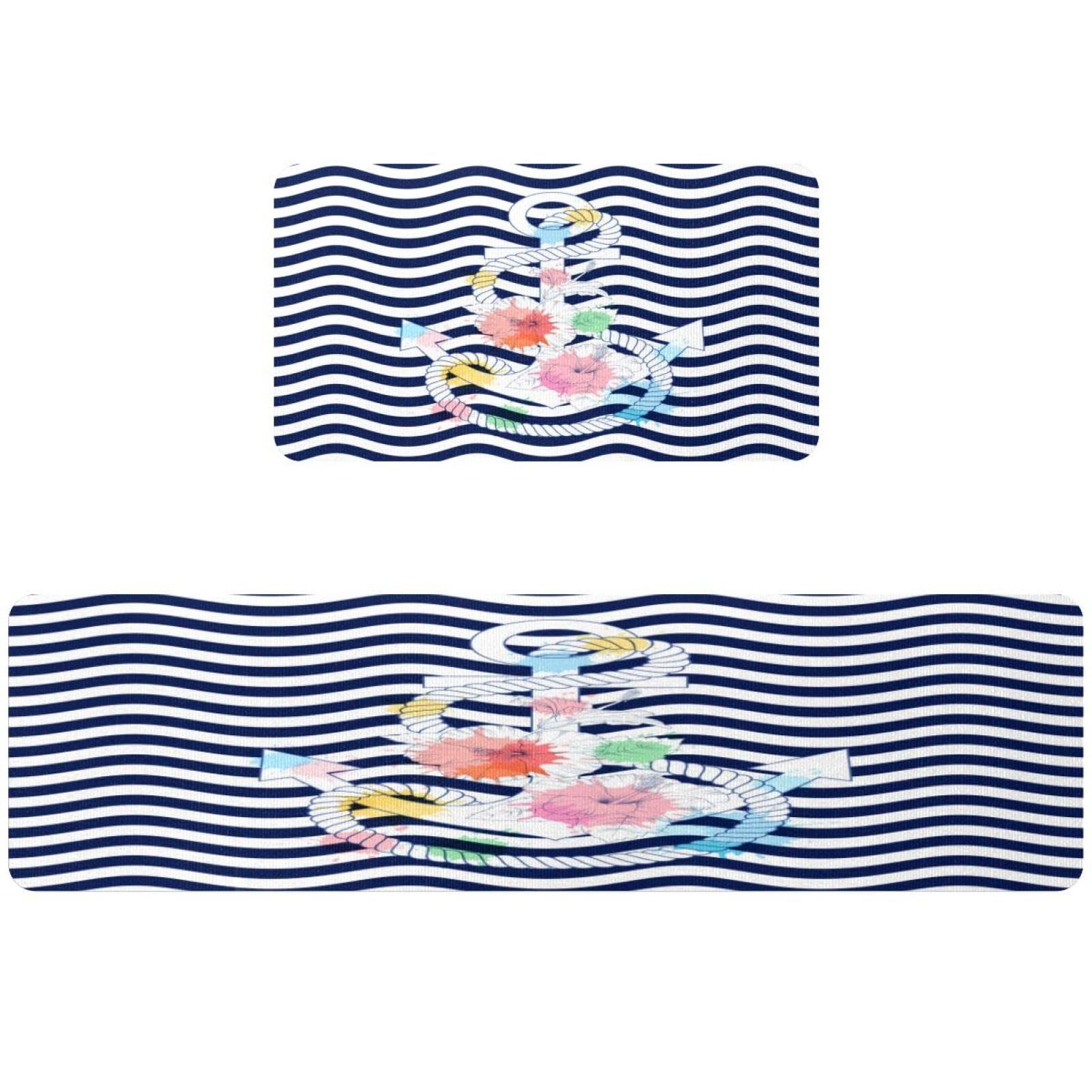 Tapis de cuisine lavables antidérapants lot de 2 contre les taches de couloir et buanderie