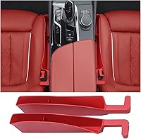 Vista 13 de 2 piezas de relleno de espacio para asiento de coche de piel sintética PU, bloqueador de caída para grietas de auto para rellenar el espacio lateral