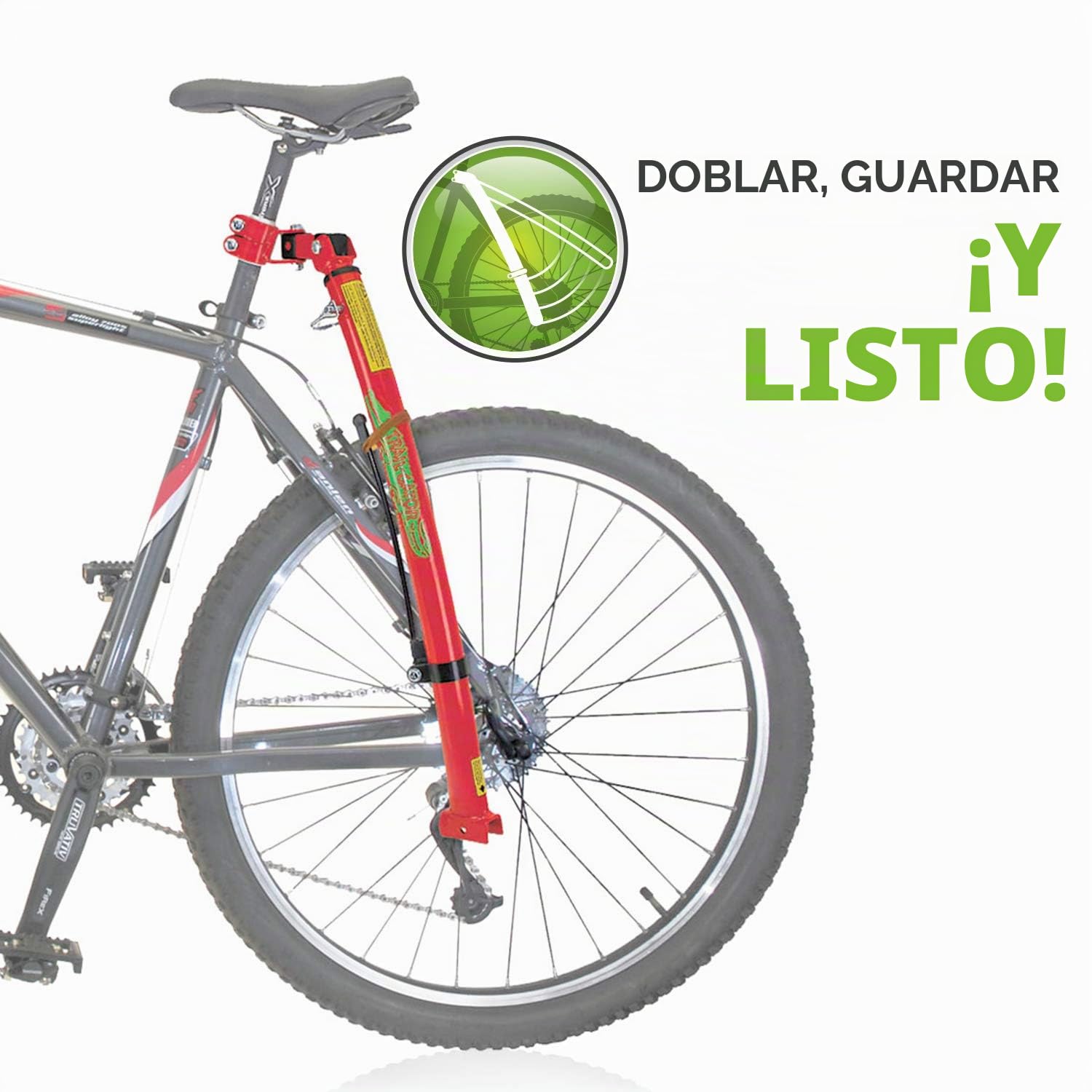 Unbekannt Tow Bar, Varilla para Bicicleta Unisex Adulto, Rojo, Red