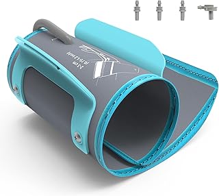 Wearable Blood Pressure Cuff, 22-42CM Clamping Large BP Cuff Compatible with Omron Blood Pressure Machine for Home Use, Bind-Free Adult Arm Replacement Cuff with 4 Connectors