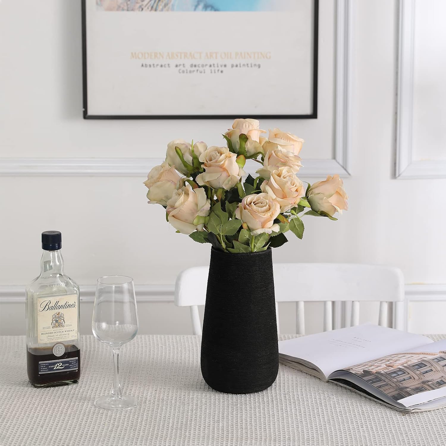 Nubry Artificial Silk Rose Flower Single Stem Lifelike Vintage Fake Rose for Wedding Bouquet Floral Arrangements Home Party Centerpiece Decoration, 10pcs (Vintage Champagne) - Image 4