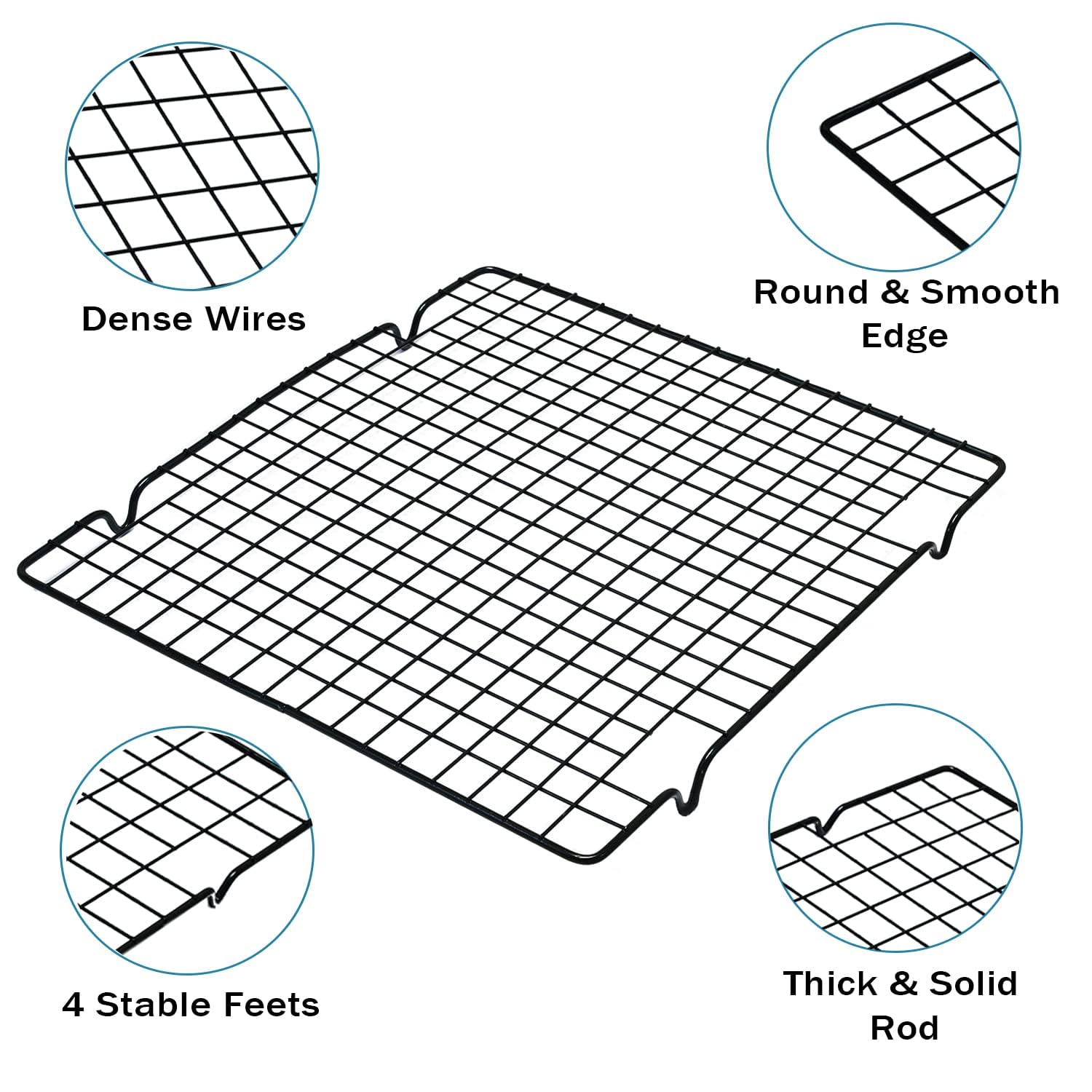 Square Grid Cooking Rack Snapklik.com : Baking Cooling Rack 2 Sets, Cookie Cooling Racks For ...