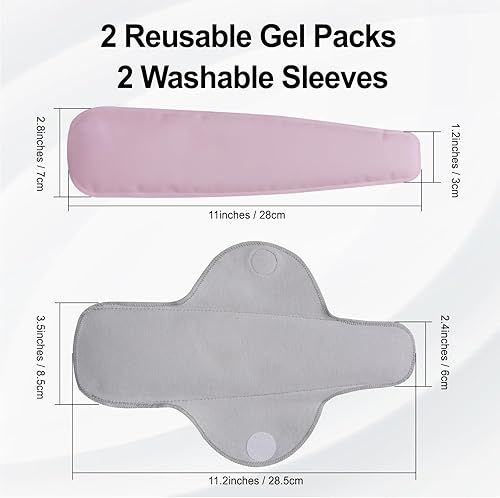 Miniatura 2 de Paquetes de hielo perineales reutilizables, almohadilla de enfriamiento perineal, paquetes fríos posparto, paquete frío y caliente para mujeres