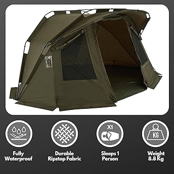 Westlake Particle 1 Man Bivvy + Overwrap, Groundsheet And Detachable Pram Hood Never Seen The Bank