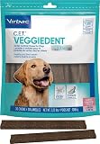 C.E.T. Veggiedent Fr3sh Plaque and Tartar Control Chews for Dogs, Large | Vet recommended dental chews, plant-based formula, supports canine digestive health, VOHC approved for plaque & tartar Large Over 66lbs