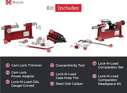 Miniatura 4 de Hornady Lock-N-Load - Kit de accesorios para recargadores de precisión, 095150 - Ayuda a los recargadores de precisión a verificar la