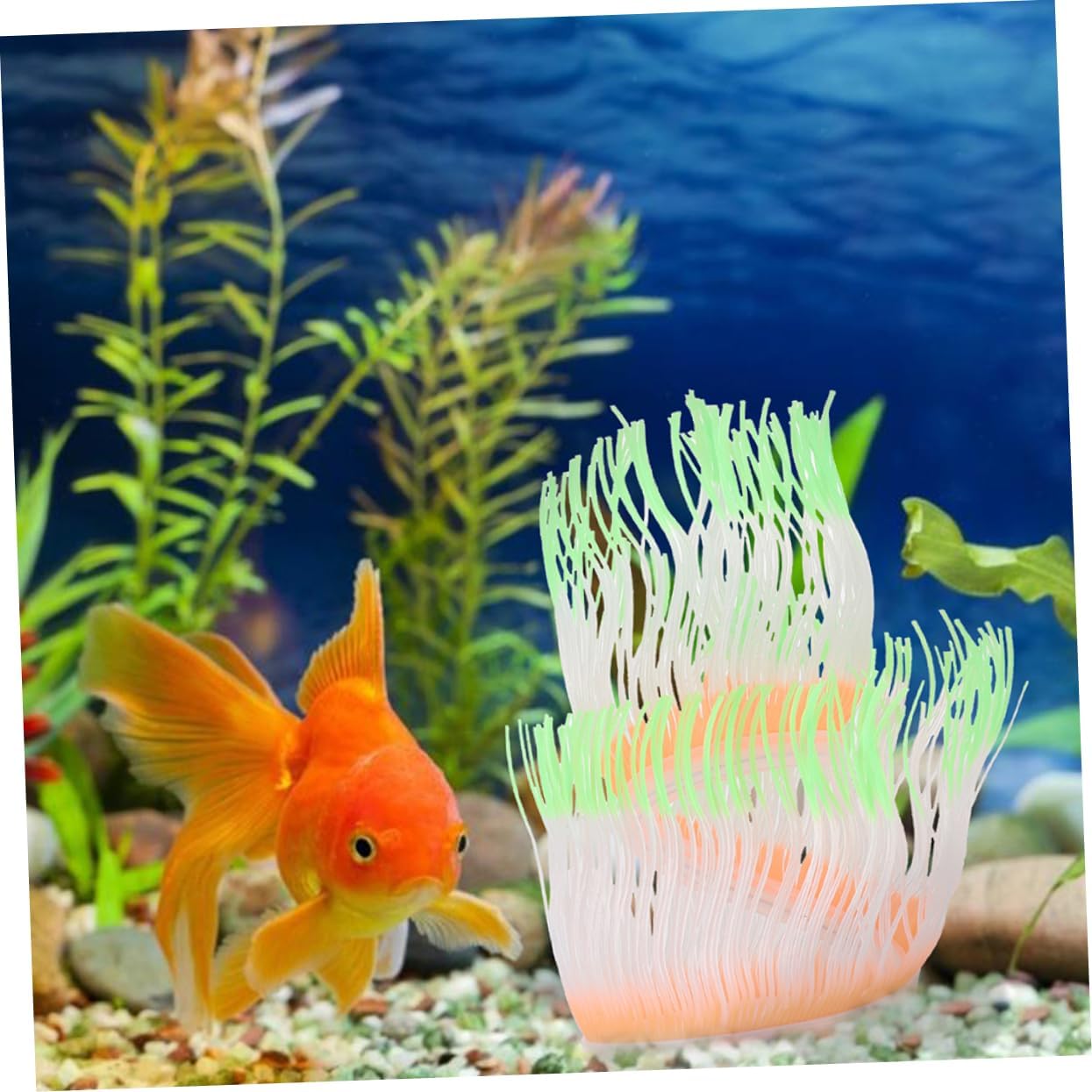 4pcs Fluorescent Artificial Coral Kit Small Fake Tank Ornament Jellyfish Lamp Aquarium Decorations Fish Tank Decorative Aquarium Coral Aquarium Plant Tree Vacu