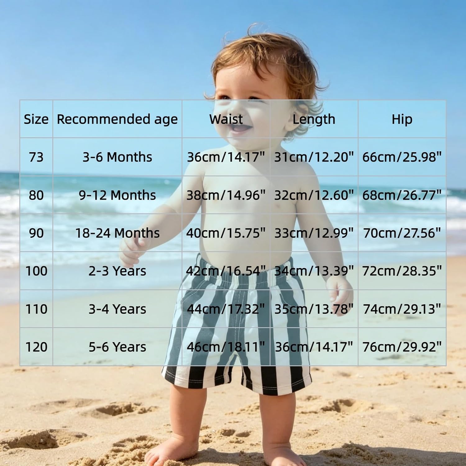 Unisex Baby Cute Striped Shorts Toddler Boys Girls Elastic Waist Casual Shorts Summer Lightweight Short Pants