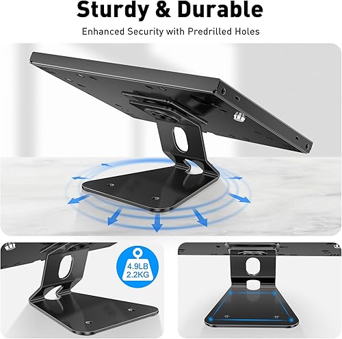 Miniatura 3 de AboveTEK Soporte antirrobo para tablet, soporte de seguridad y bloqueo para iPad, soporte de posición de montaje en encimera y pared, soporte