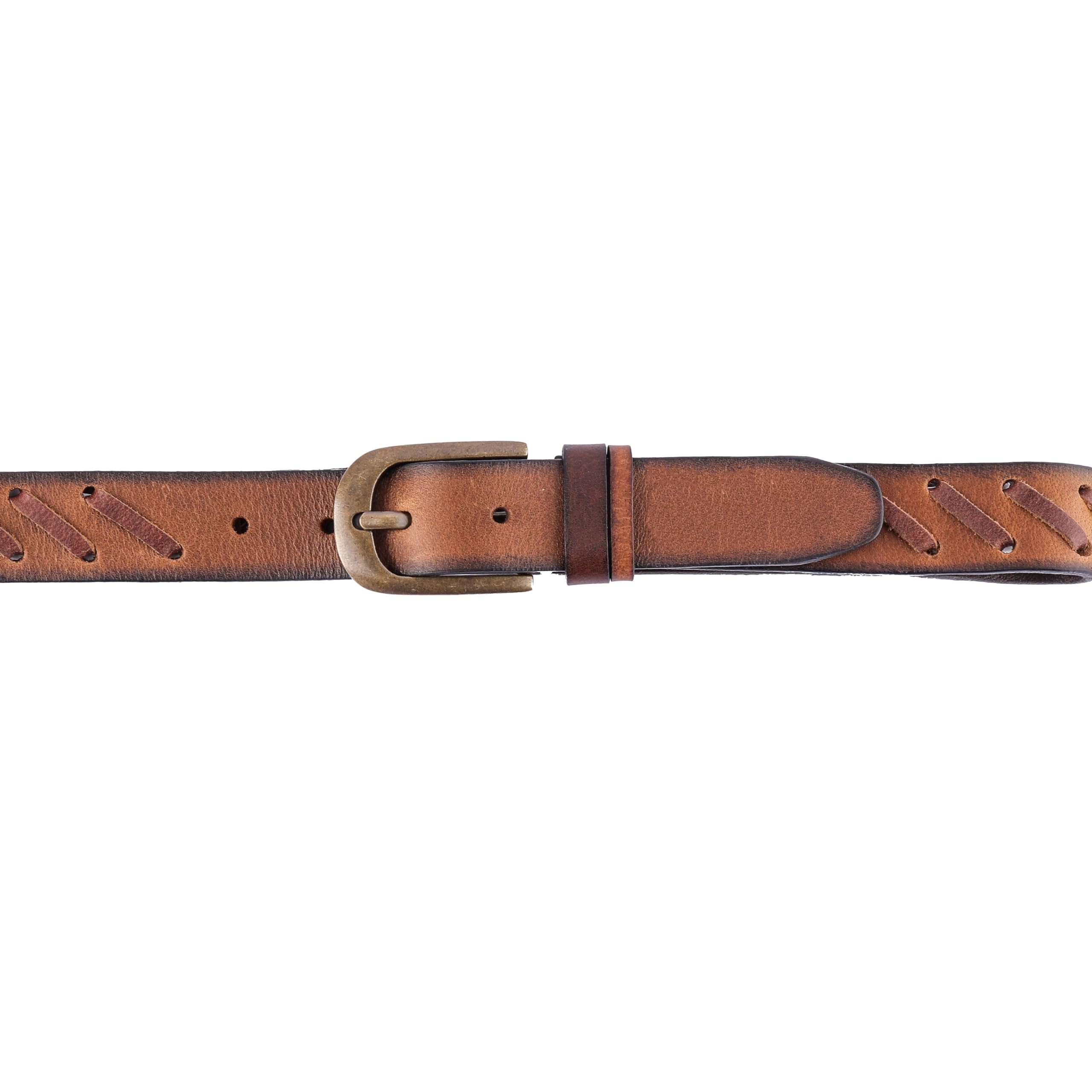 ART-REEL Genuine Leather Belt for Kids, Black/Brown Colour, Belt with Metal Buckle, Fancy Belt for Formal, Casual & Jeans Wear, Waist 20-24-28-30 Inch 3|5|7|9|11 Yrs (Brown Mix, W24-26 Inch) 1