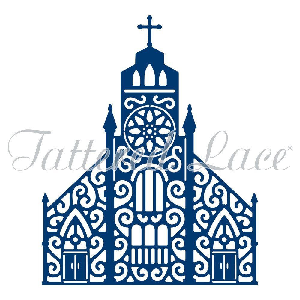 Tattered Lace Cathedral Die - D1110 - Wedding & Christening Church Service Etc