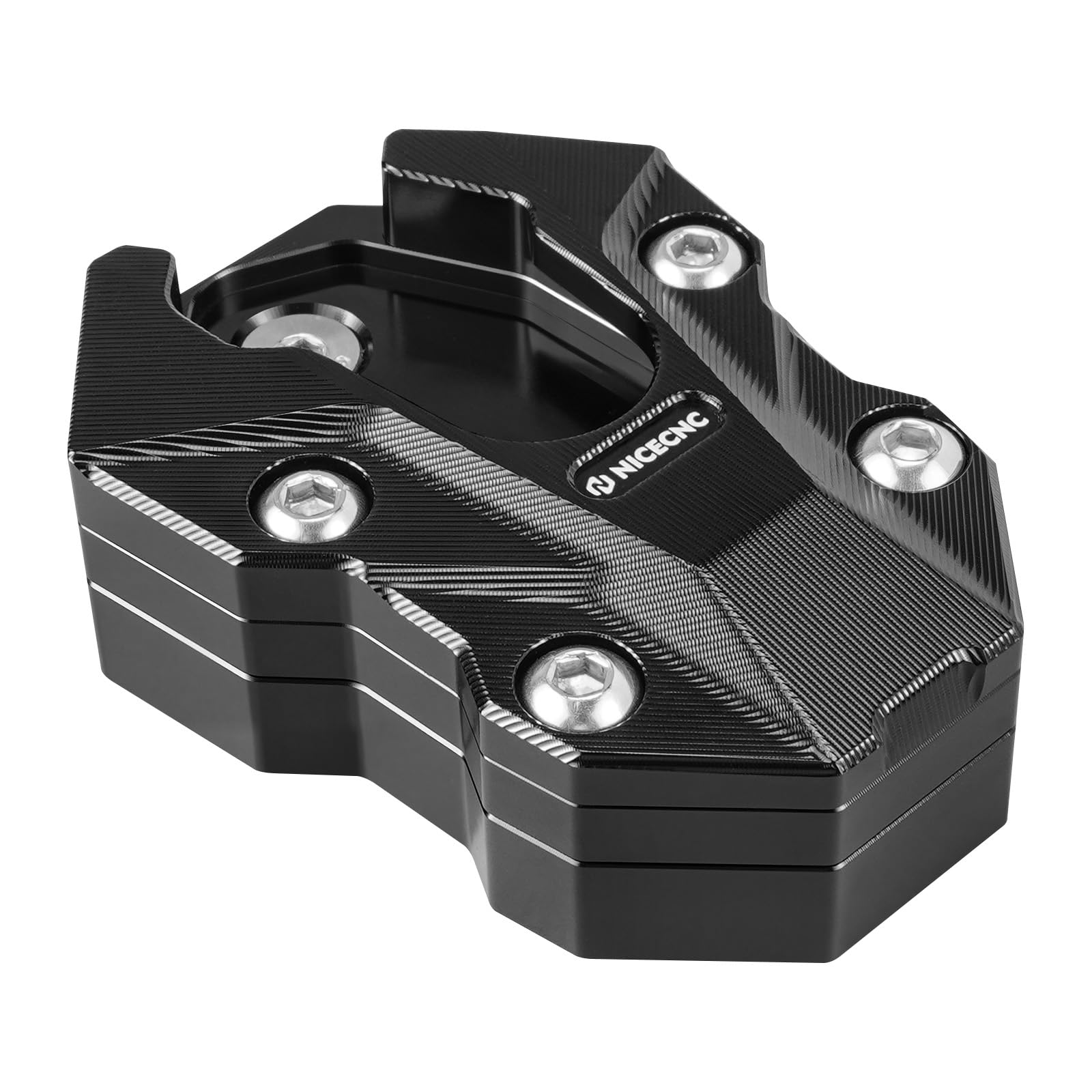NICECNC Ampliador de pie lateral negro compatible con R1300 GS/GSA 2024-2025, repuesto para 4653 1638616
