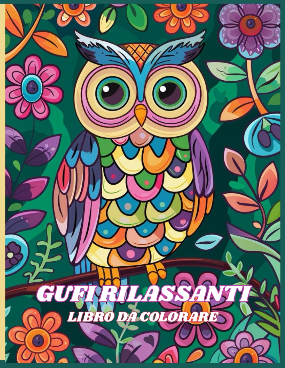 Gufi Rilassanti: Gufi rilassanti da colorare – Disegni dettagliati e originali per adulti, attività antistress, relax creativo e meditazione artistica