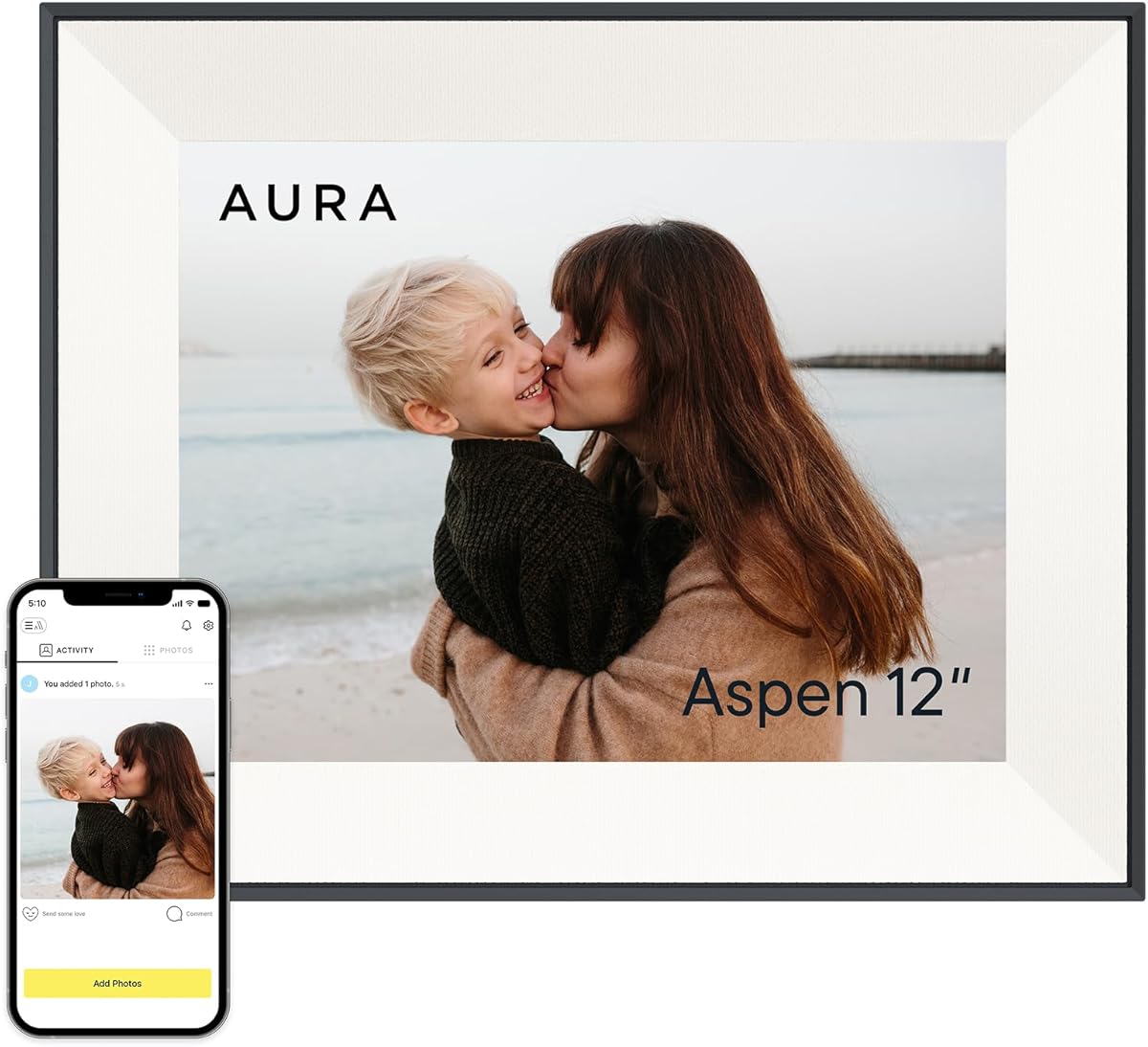 Amazon.com : Aspen 12" | Aura's Most Versatile HD Digital Picture Frame : Electronics