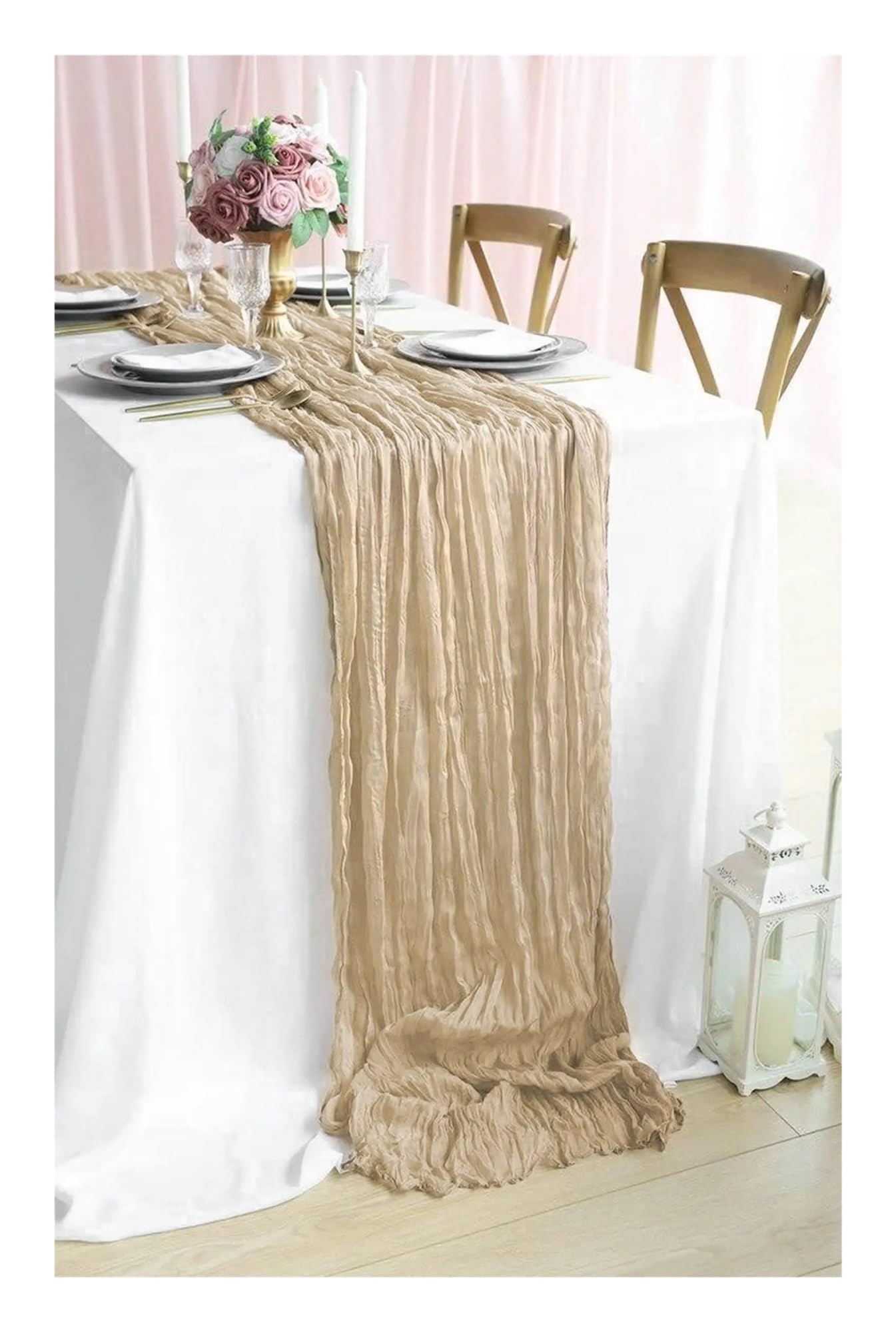 Servilletas de Mesa de algodón, Camino de Gasa de estopilla, Multicolor, 10 Piezas, Varios tamaños