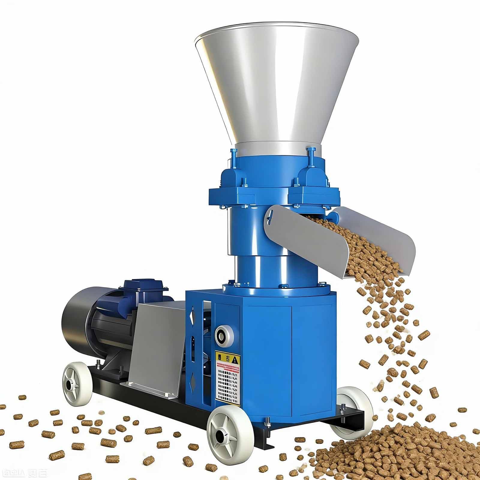 Máquina de Fabricación de Pellets para Piensos de Animales, Granuladora de Piensos para Peces, Pollos, Patos y Conejos, de 2,5/3/4/6/8 mm.