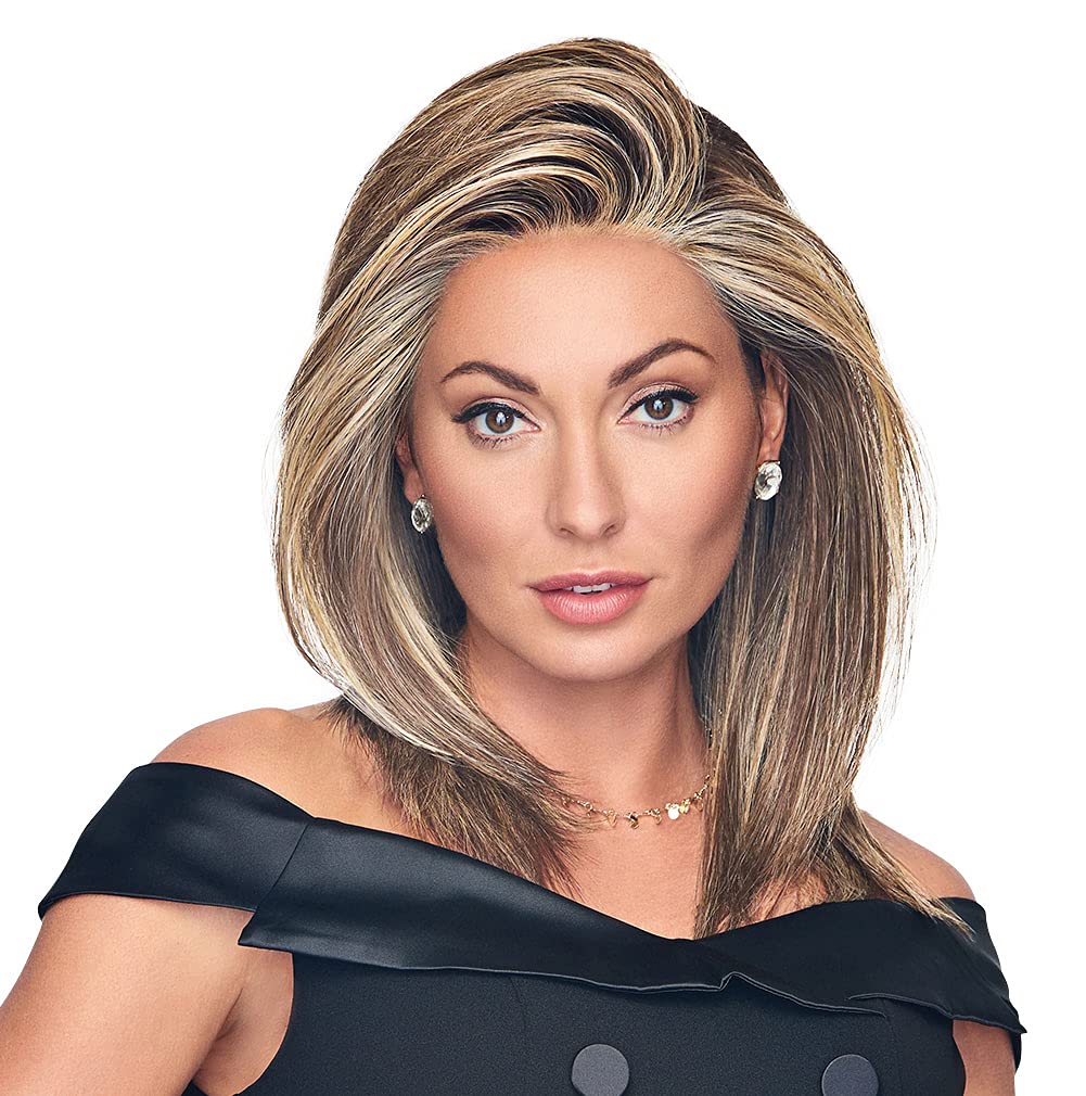 Raquel Welch Well Played Long Layered Textured Modern Look Wig, Average Size Cap, Ss17/23 Shaded Iced Latte Macchiato