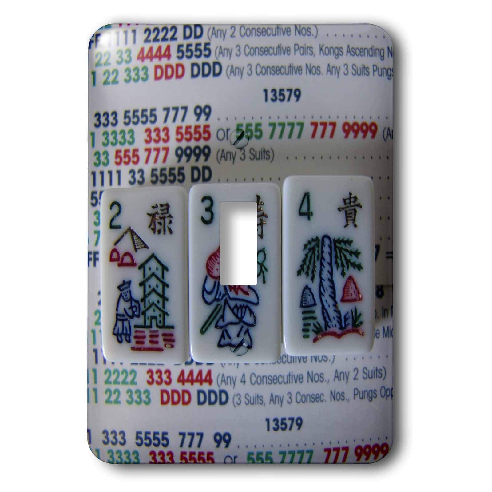 Interrupteur Mah Jongg 3dRose cadeau idéal pour joueur
