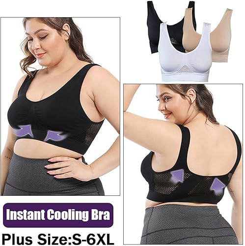 Miniatura 4 de Brasier de aire transpirable y fresco, sujetadores sin costuras para mujer, sujetadores transpirables para mujer