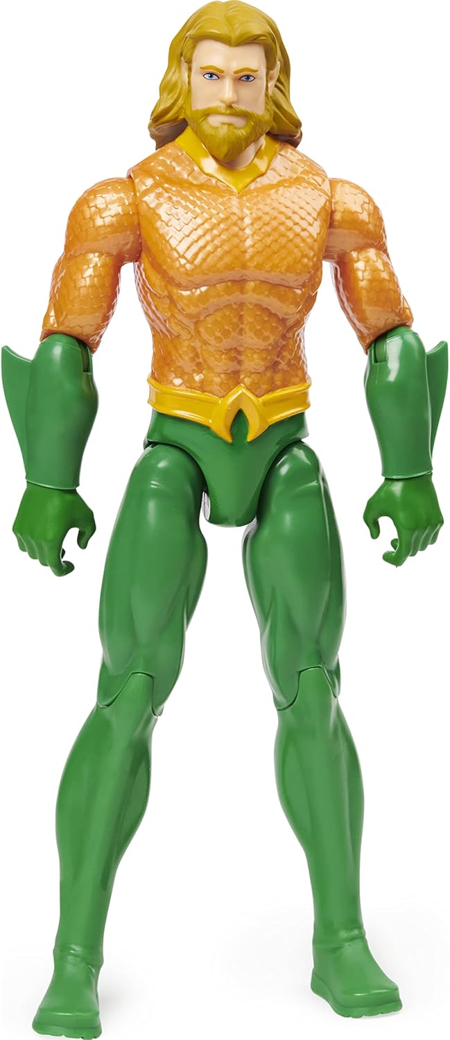 DC Comics - Aquaman, Personaje Aquaman de 30 cm Articulado, a Partir de 3 años