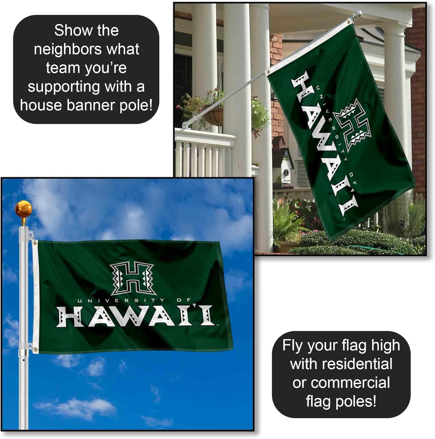 Hawaii Warriors Flag - Image 3