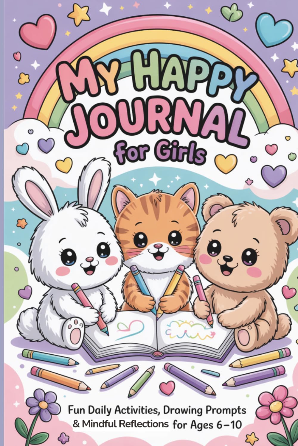 My Happy Journal for Girls: Fun Daily Activities, Drawing Prompts & Mindful Reflections for Ages 6–10