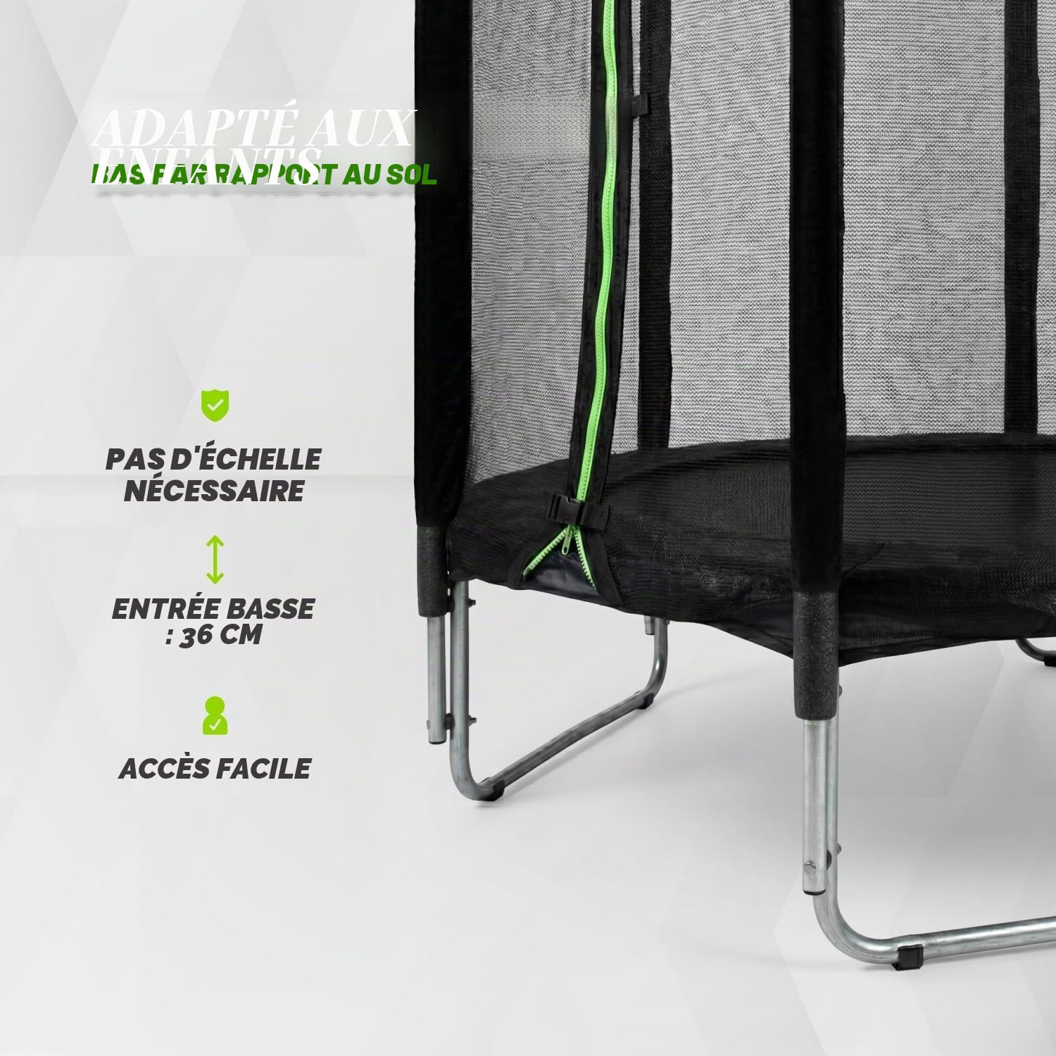 VirtuFit Trampoline pour Enfant avec Filet de sécurité