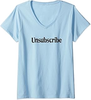 Womens Unsubscribe V-Neck T-Shirt