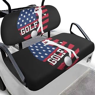 Patriot Golf Cart Seat Covers 2-Piece Set, Universal for EZGO TXT/Club Car DS, Non-Slip Golf Cart Seat Blanket Cover, Easy to Install Clean