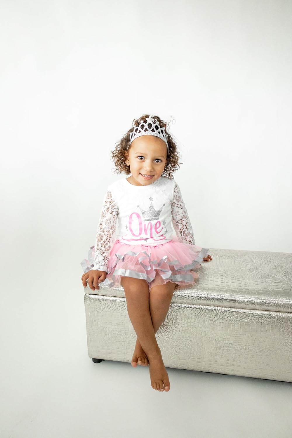 Luke and Lulu First Birthday Outfit Girl - 1st Birthday Princess Crown Tutu Set