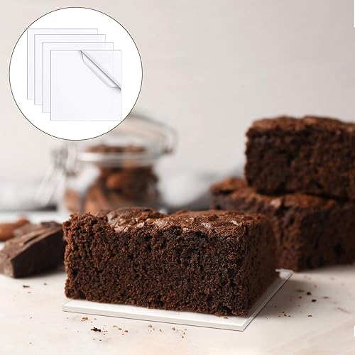 Vista 5 de Zonon 4 paneles de plástico acrílico transparente de 3 x 3 pulgadas, 0.080 pulgadas, 1/12 de grosor, láminas cuadradas de acrílico para marcos