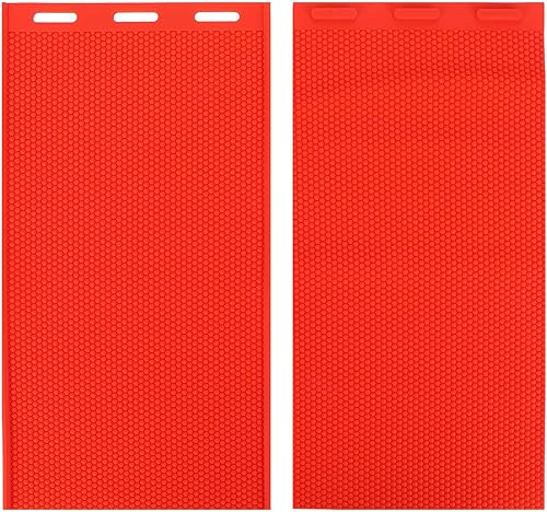 POCREATION 2 hojas de cera de abejas, suministros de apicultura roja, máquina de goma manual para hacer cera de abejas, herramientas de apicultura