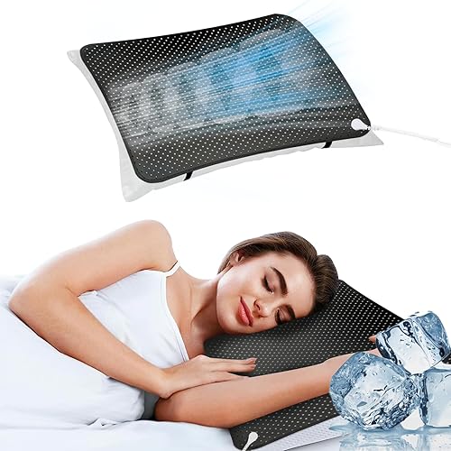 Funda de almohada para cabello y piel, 100% piel sintética, 20 x 30 pulgadas, mejora el sueño, reduce la inflamación, la ansiedad y el dolor