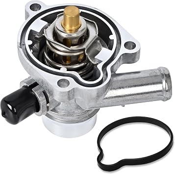 PANNUOSCS Upgraded Aluminum Engine Coolant Thermostat Housing Assembly Compatible with 2011-2021 Chevy Cruze Trax Sonic Buick Encore 1.4L Replace 55565336 902-808 55579010