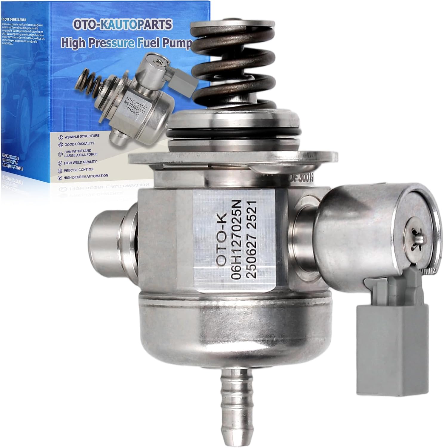 OTO-K High Pressure Fuel Pump Compatible with Volkswagen Jetta 2014-2018 Passat Golf Golf Alltrack Golf SportWagen Beetle,Audi A4 allroad Q5 PHEV Q7 A5 Sportback A6 Quattro 2014-2020 1.8L 2.0L