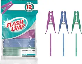 Prendedor de roupas Classic 12 Peças, LAV6889,Flash Limp,