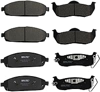 Vista 82 de Juego de pastillas de freno delanteras y traseras de 4 ruedas de repuesto de pastillas de freno de disco de cerámica para Nissan Pathfinder