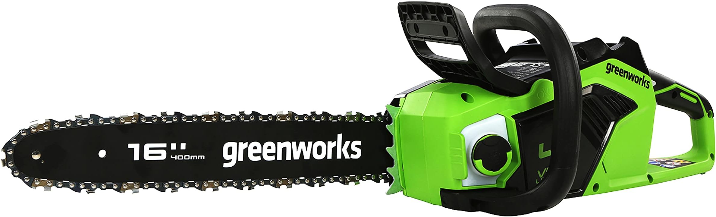 Greenworks GD40CS18 Cordless Chainsaw with Brushless Motor, 40cm Bar Length, 20m/s Chain Speed, 3.81kg, Auto-Oiler, Kickback Protection WITHOUT 40V Battery & Charger