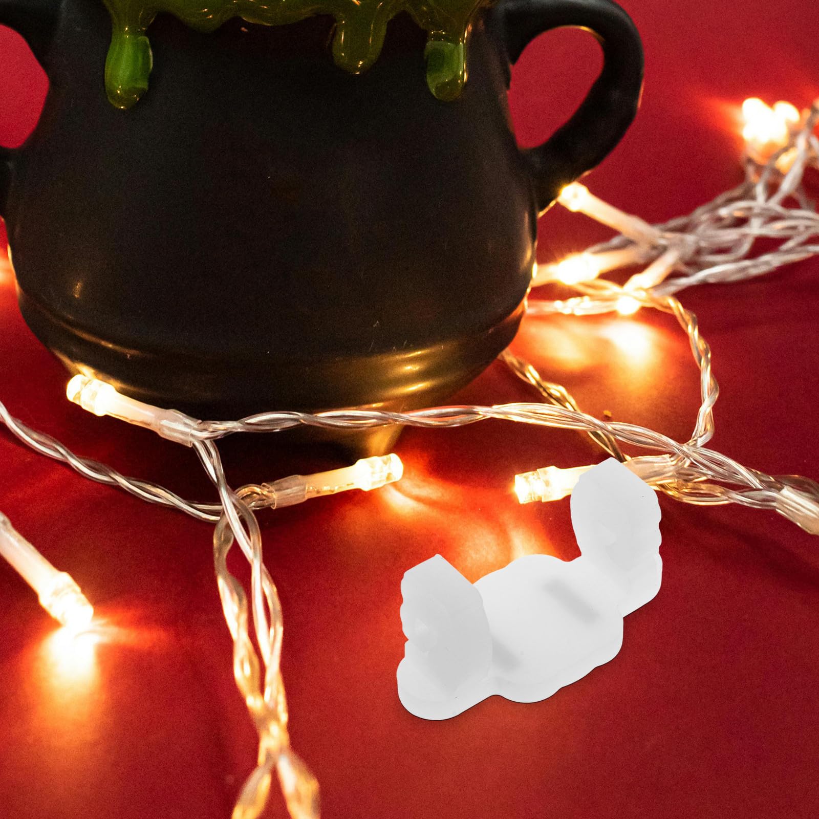 Toyvian 24 Piezas Ganchos Magnéticos para Luces Navideñas C9, Silicona,
