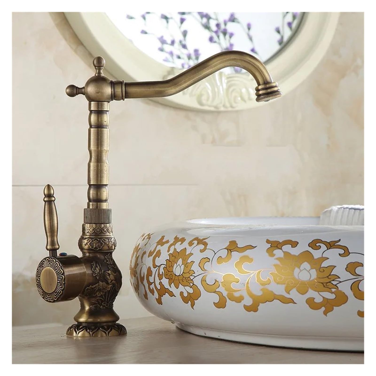 Faucet robinets de lavabo mitigeur salle de bains laiton - 8