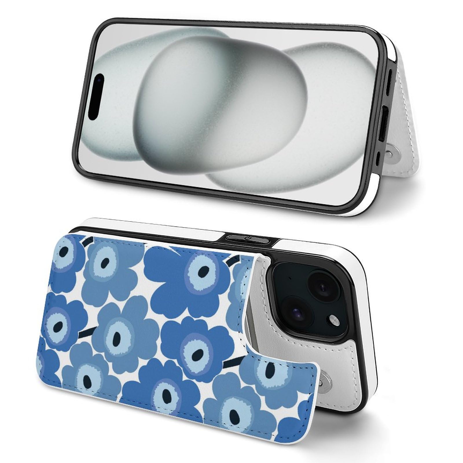 Amazon.co.jp: IPhone15 ケース マリメッコ 花柄 手帳型 iPhone 15