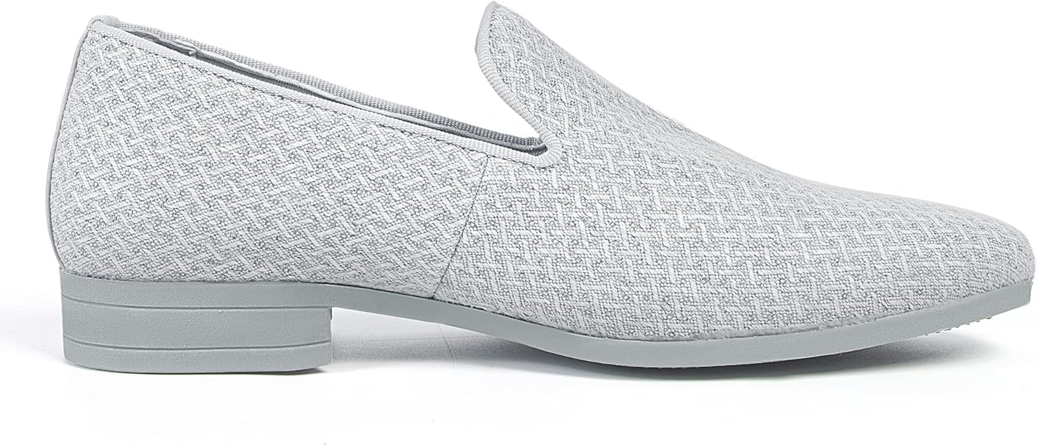 ALLY UNION MAKE FORCE Mens Loafers Dress Slip on Party Wedding Penny Smoking Shoes - Image 6