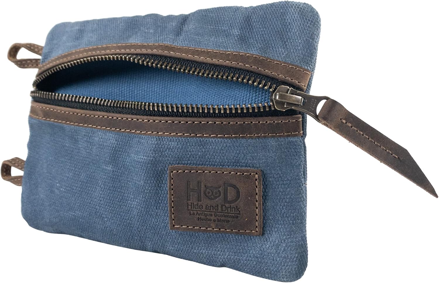 Hide & Drink, Multi-Tool Pocket Pouch XL, Compact Multipurpose EDC Zippered Bag, Mini Camping Tool Case, Knife Holster, Handmade Slim Organizer